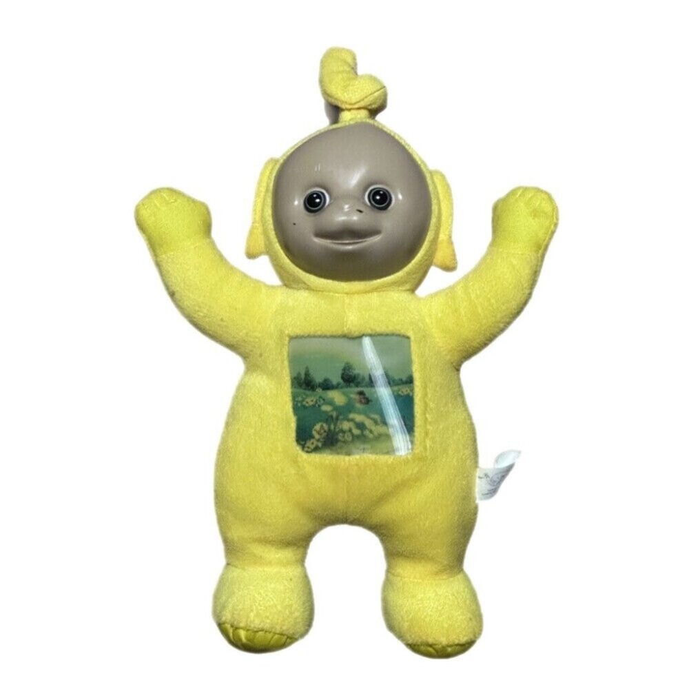 Teletubbies Laa Laa plush stuffed animal toy 11" 2003 Hologram